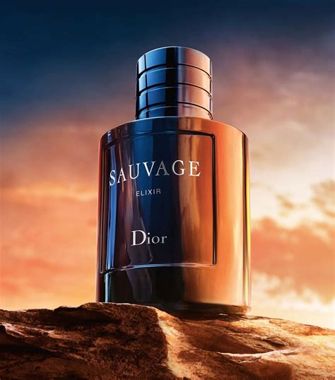 dior sauvage elixir bottle.